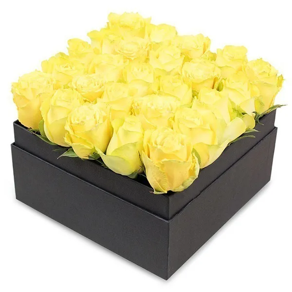Box of Yellow Roses