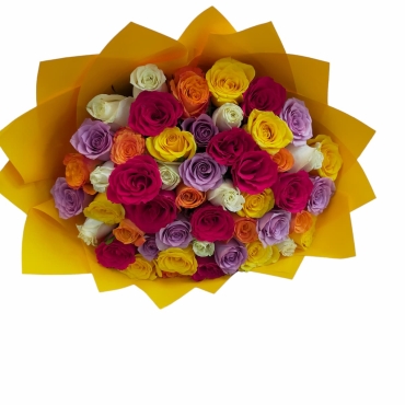 Mixed Roses Hand Bouquet