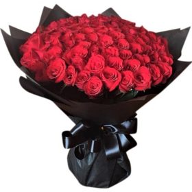 Valentines Red Bouquet - 60 Stems of Red Roses