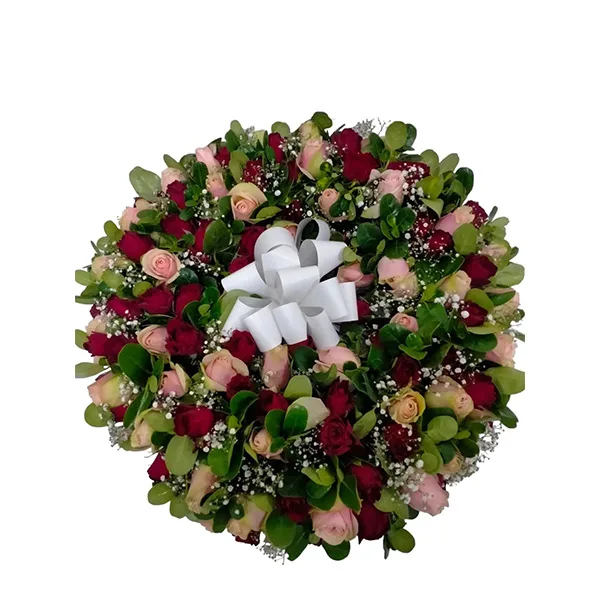 Special Pink Round Wreath