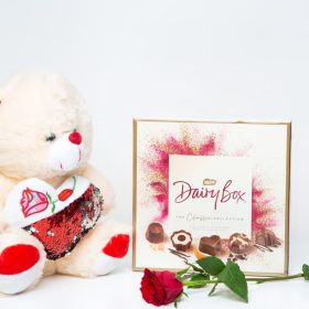 Princess Choice Combo - Chocolate Teddy Bear Single Rose