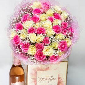 Special Love Package - Bouquet Chocolate Wine